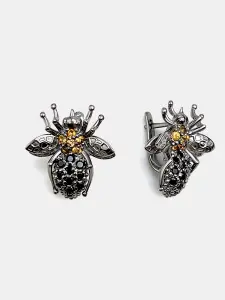Купить Серьги из серебра со шпинелями и цитринами - Серьги, Серебро - 925 в интернет-магазине кристалл мечты в Москве