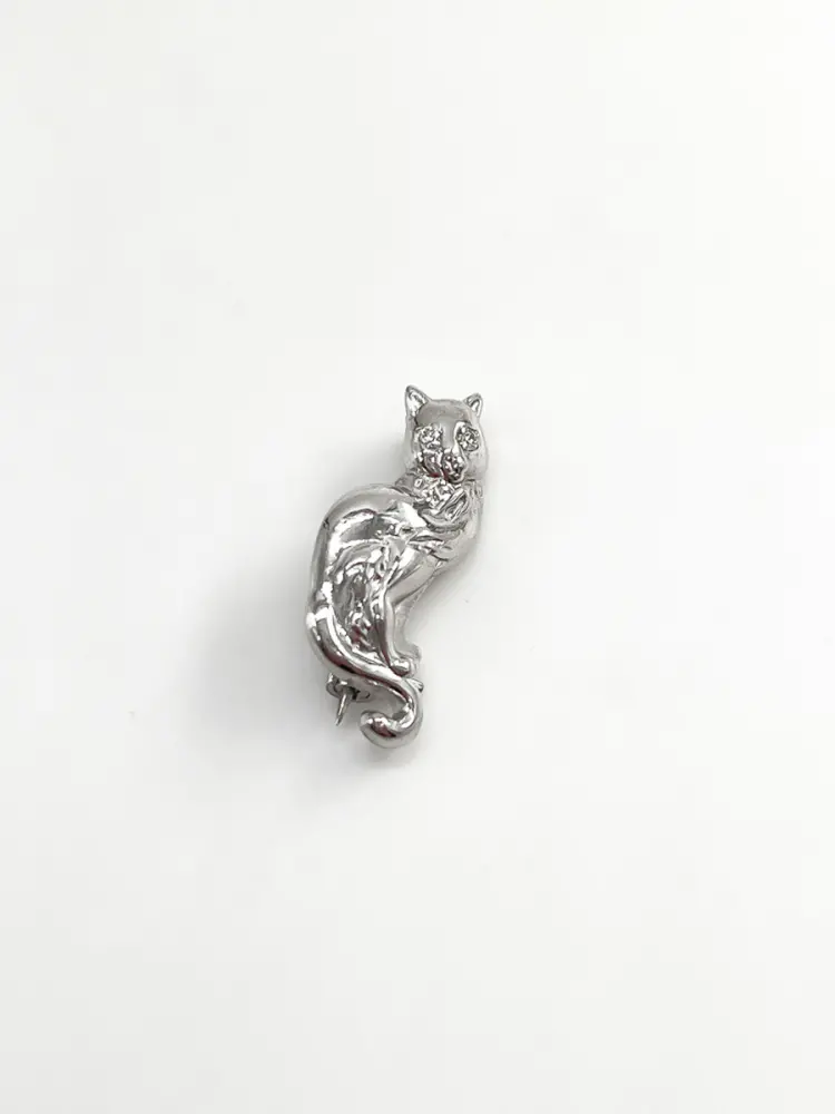 Купить Брошь из серебра с бриллиантами - Брошь, Серебро - 925/1 000 в интернет-магазине кристалл мечты в Москве