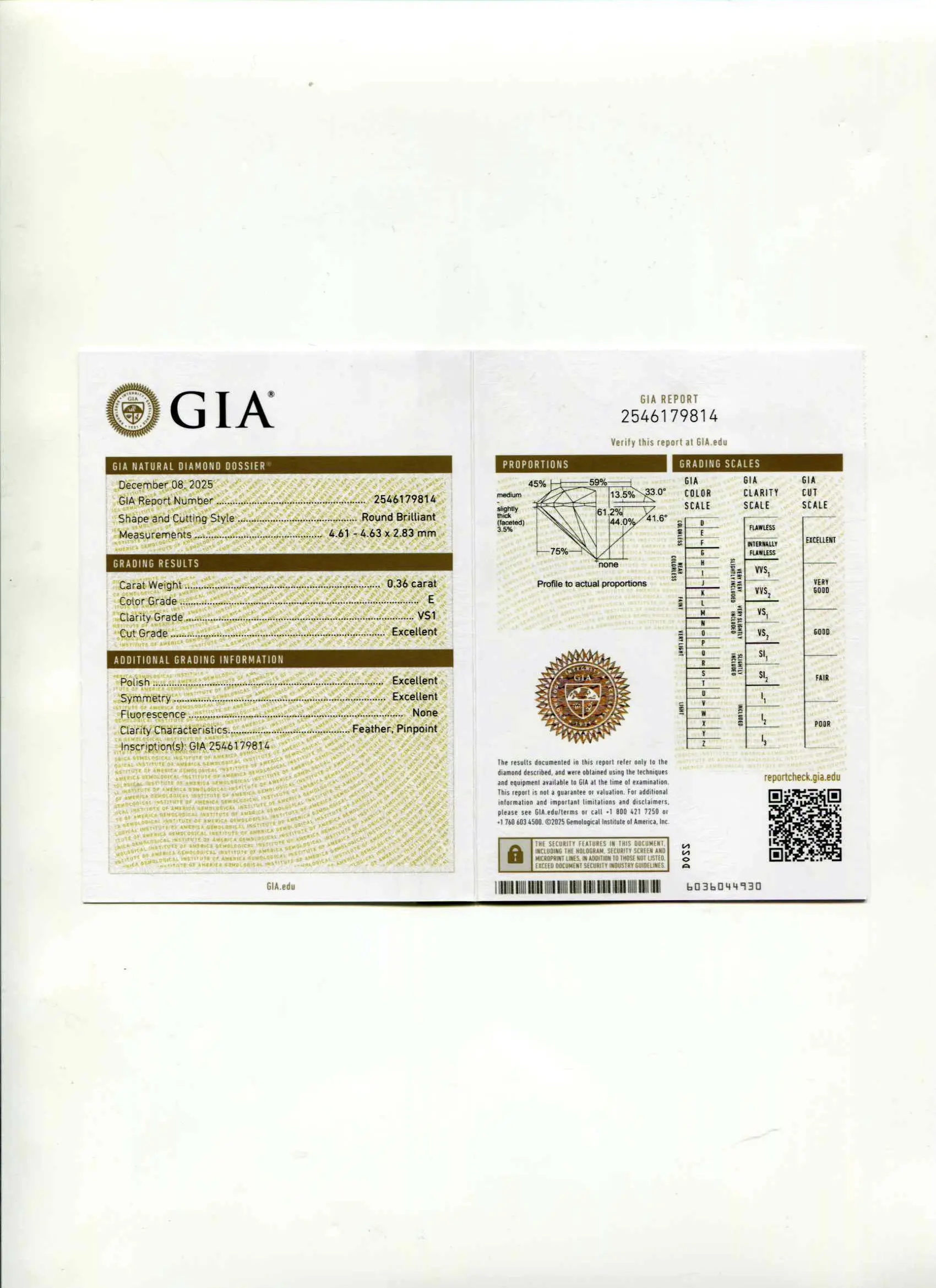 Купить Кольцо с бриллиантом 0,36 карата  Золото 585 Сертифицировано GIA - Кольцо, Золото - 585 в интернет-магазине кристалл мечты в Москве