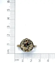 Купить Кольцо "Лягушка" со шпинелями чёрными, ювелирная бронза - Кольцо, Ювелирная бронза - 1 000 в интернет-магазине кристалл мечты в Москве