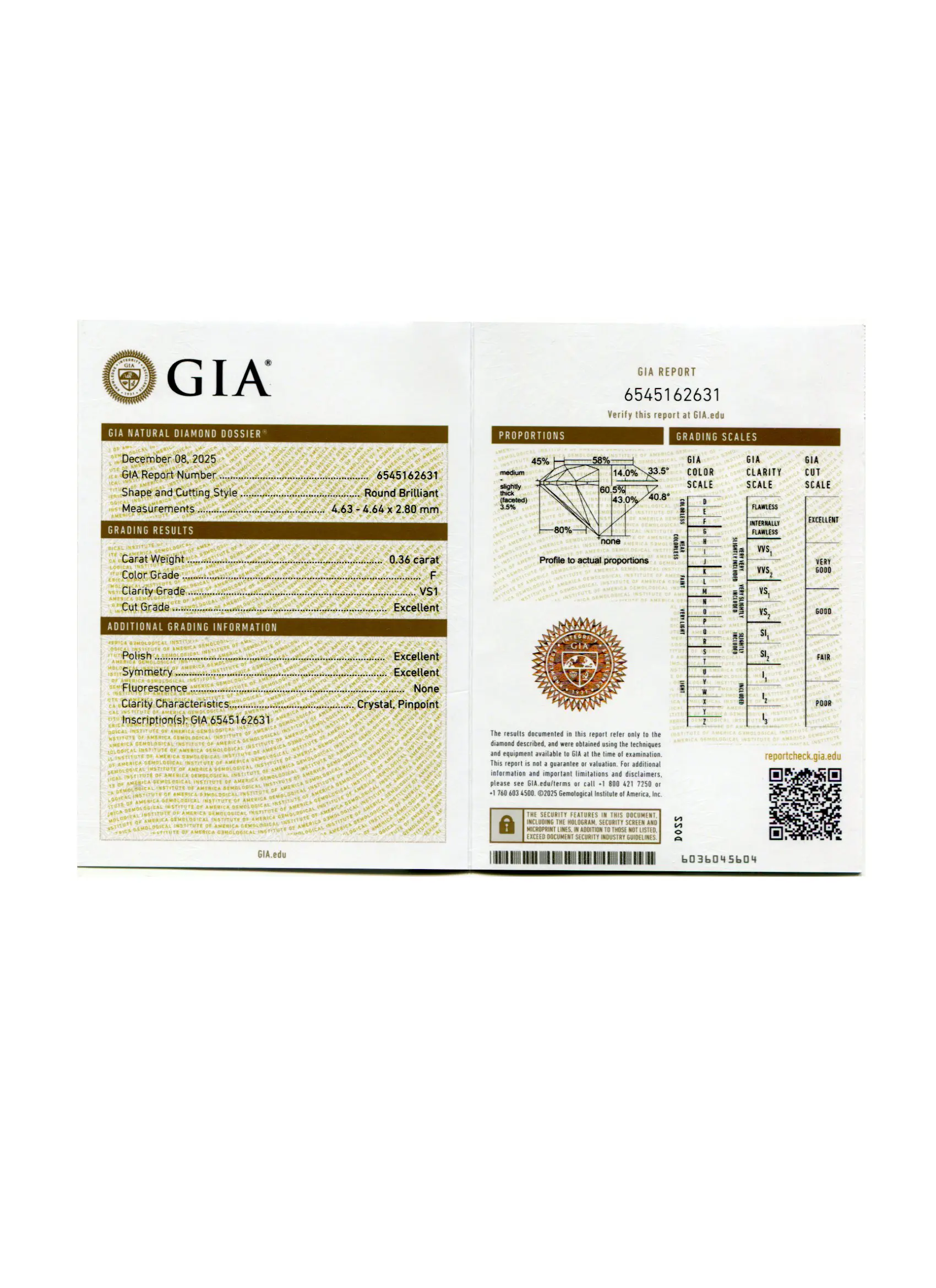 Купить Подвеска с бриллиантом 0,36 карата, золото 585, сертифицировано GIA - Подвеска, Золото - 585 в интернет-магазине кристалл мечты в Москве